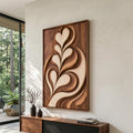 Contemporary Latte Leaf Wall Art For Living Room SILDTTNWA175