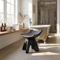 Rustic Shower Stool For Vintage Bathroom Aesthetic