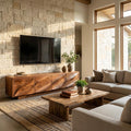 Modern Organic Wood TV Cabinet For Living Room