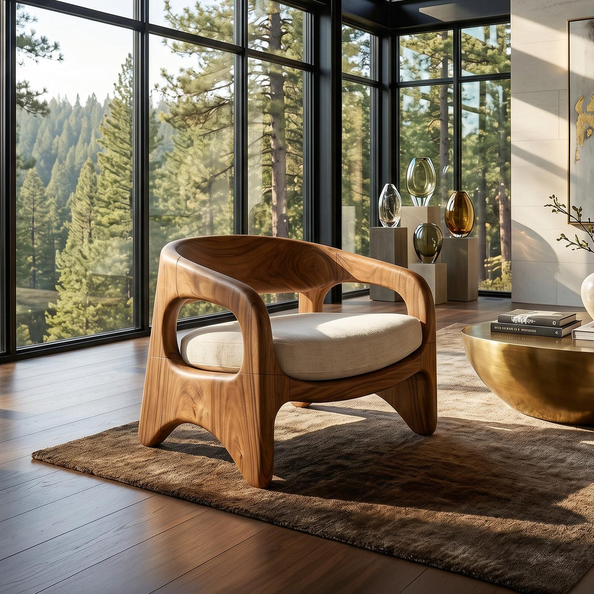 Coastal Contemporary Accent Chair Ocean View Living Room SILDTTRCHR015