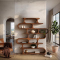 Organic Oval Bookshelf For Living Room Or Creative Studio
