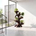 Modern Plant Stand With Sculptural Platforms For Living Room SINLSAPT022