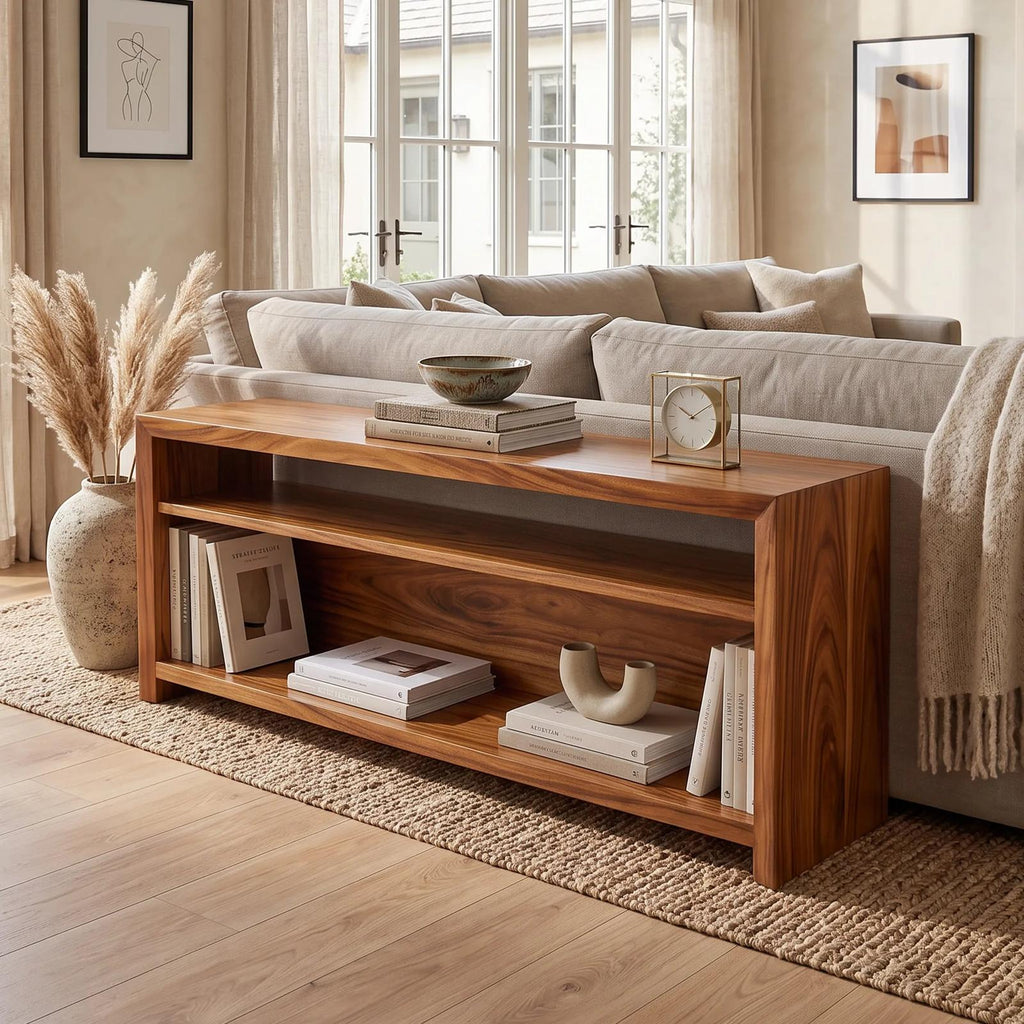 Organic Open Frame Console For Modern Hallway