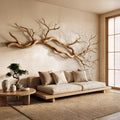 Wabi Sabi Horizontal Branch Wall Sculpture Living Room