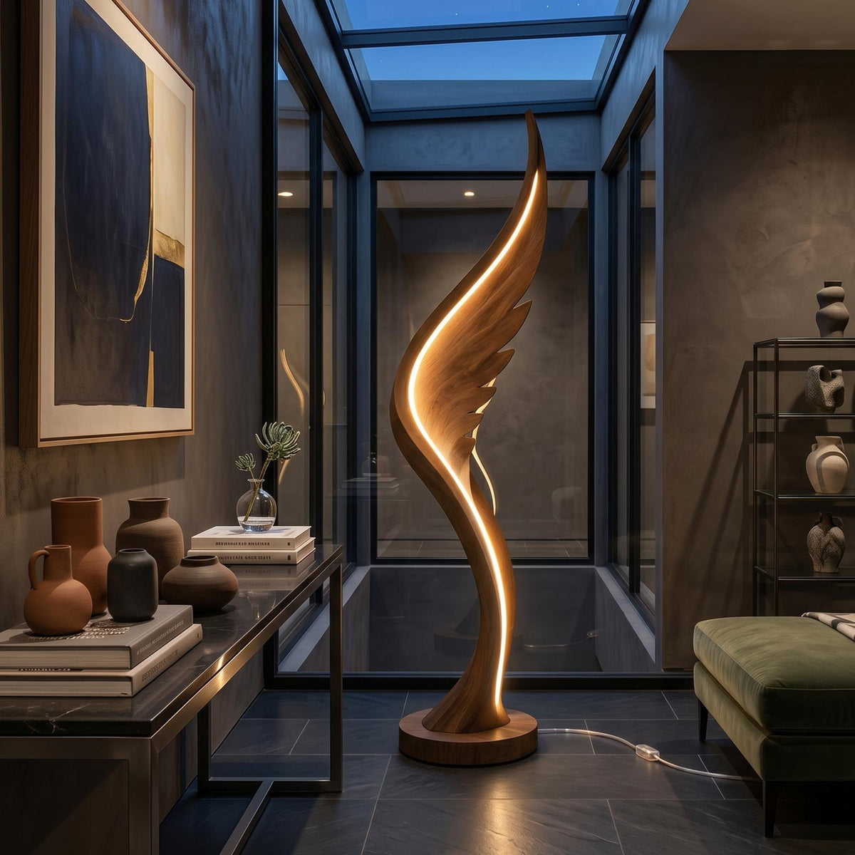 Contemporary Soaring Wing Floor Lamp For Modern Lounge SILDTTNLAM002