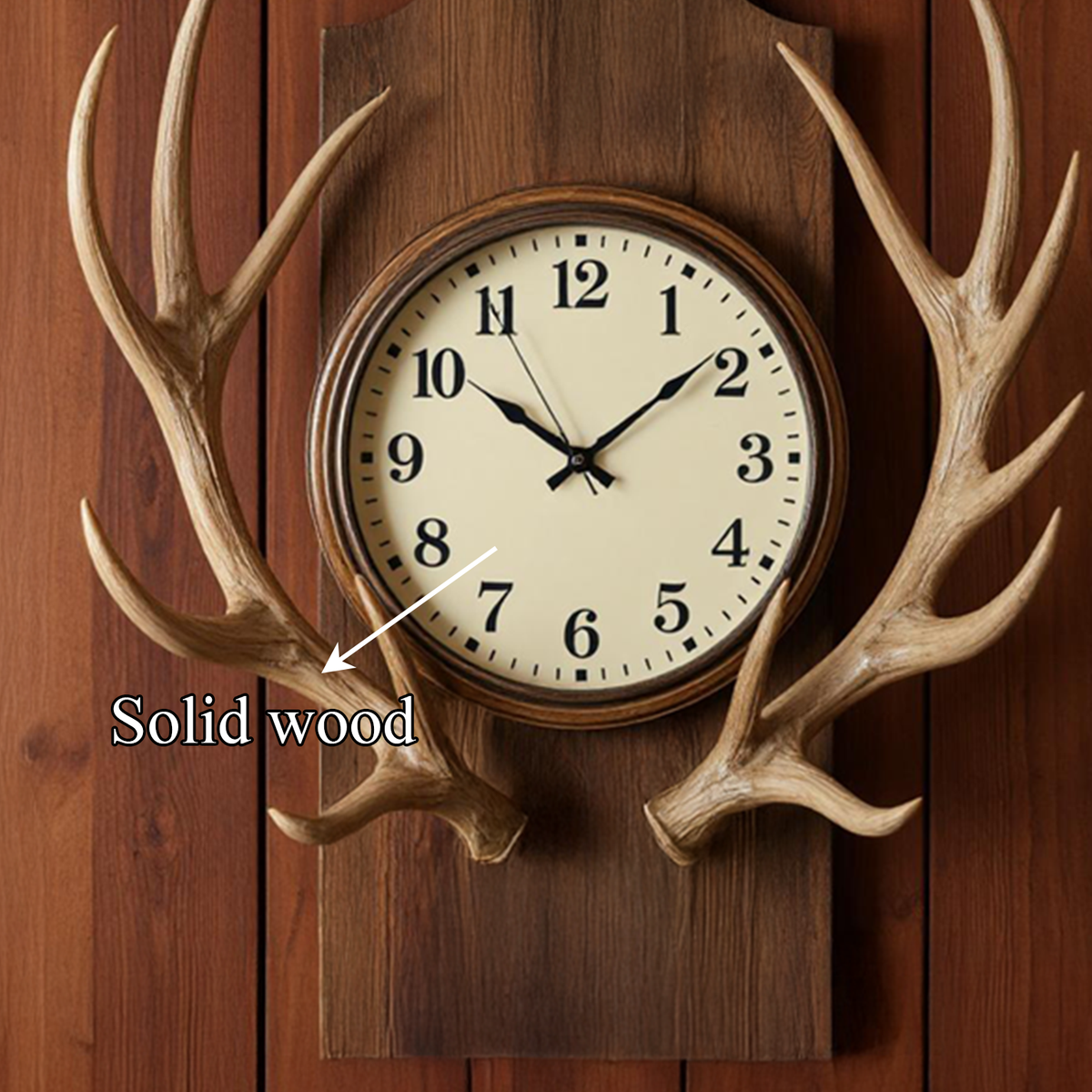 Rustic Tree Slice Wall Clock Kitchen Or Entryway
