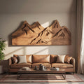Rustic Mountain Wall Art For Living Room Or Lodge