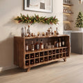 Rustic Christmas Wine Storage Cabinet Modern Dining Room