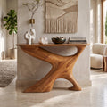 Handcrafted Solid Wood Foyer Table, Entryway Hallway Console Table Accent Furniture Decor