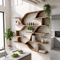 Farmhouse Floating Wood Shelves for Kitchen