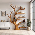Rustic Tree Bookshelf Living Bedroom