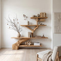 Rustic Tree Shelf Entry Living Room