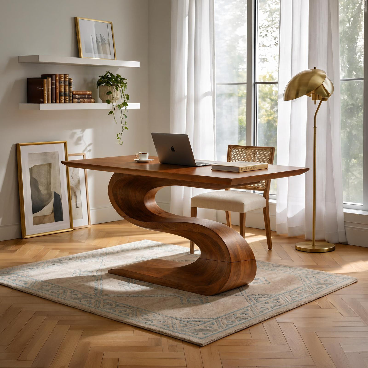 Contemporary Executive Desk For Open Workspace Interior Space SILDTTNDE038