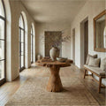 Organic Live Edge Foyer Table, Solid Wood Entryway Console Table, Rustic Accent Table for Hallway