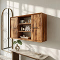 Spry Interior Japandi Solid Wood Open Shelf Bathroom Cabinet, Ensuite Vanity Organizer Cupboard, SILDTTRBRC003