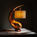 Modern Decorative Table Lamp, Elegant Wood Accent Light for Entryway Console & Living Room