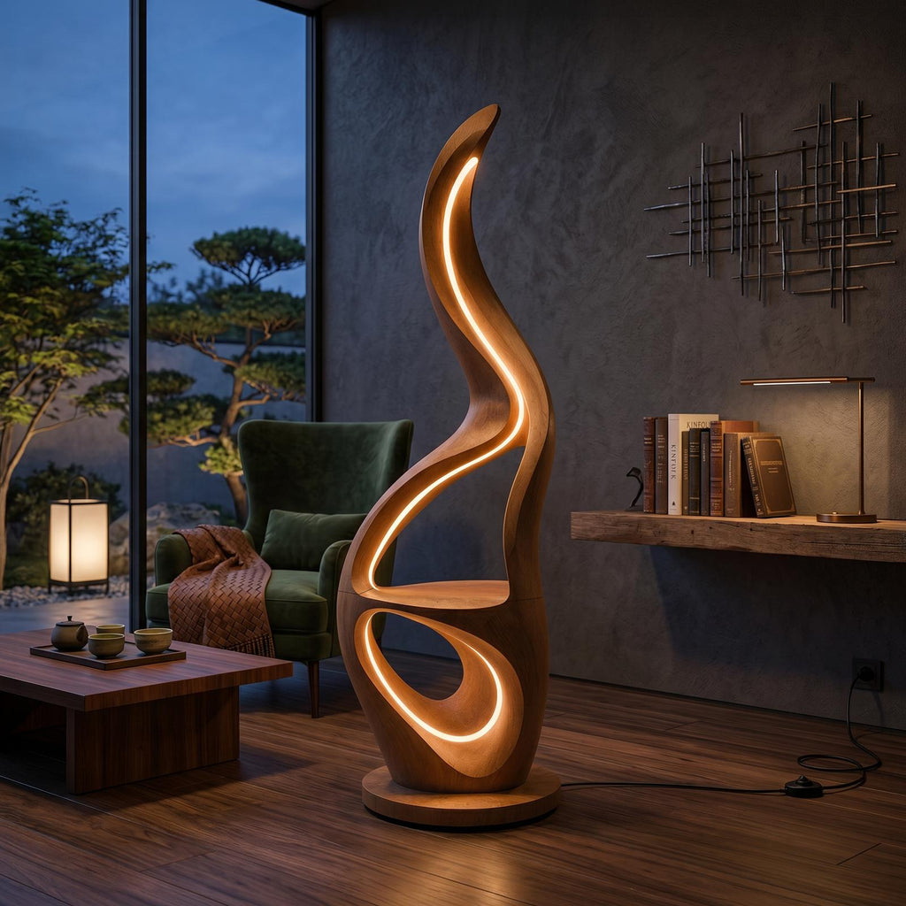 Contemporary Ring Lamp With Table For Lounge SILDTTNLAM020