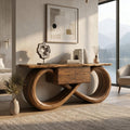 Organic Sculptural Console Table Contemporary Hallway