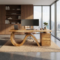 Organic Live Edge Executive Desk City Office