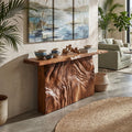 Modern Sculpted Base Display Table For Lounge Interior Space