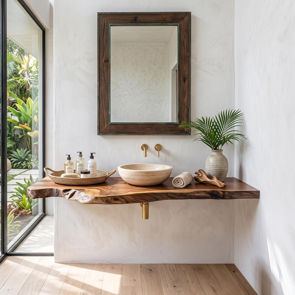 Handcrafted Solid Wood Vanity For Furniture Decor SILDTTRBAS015