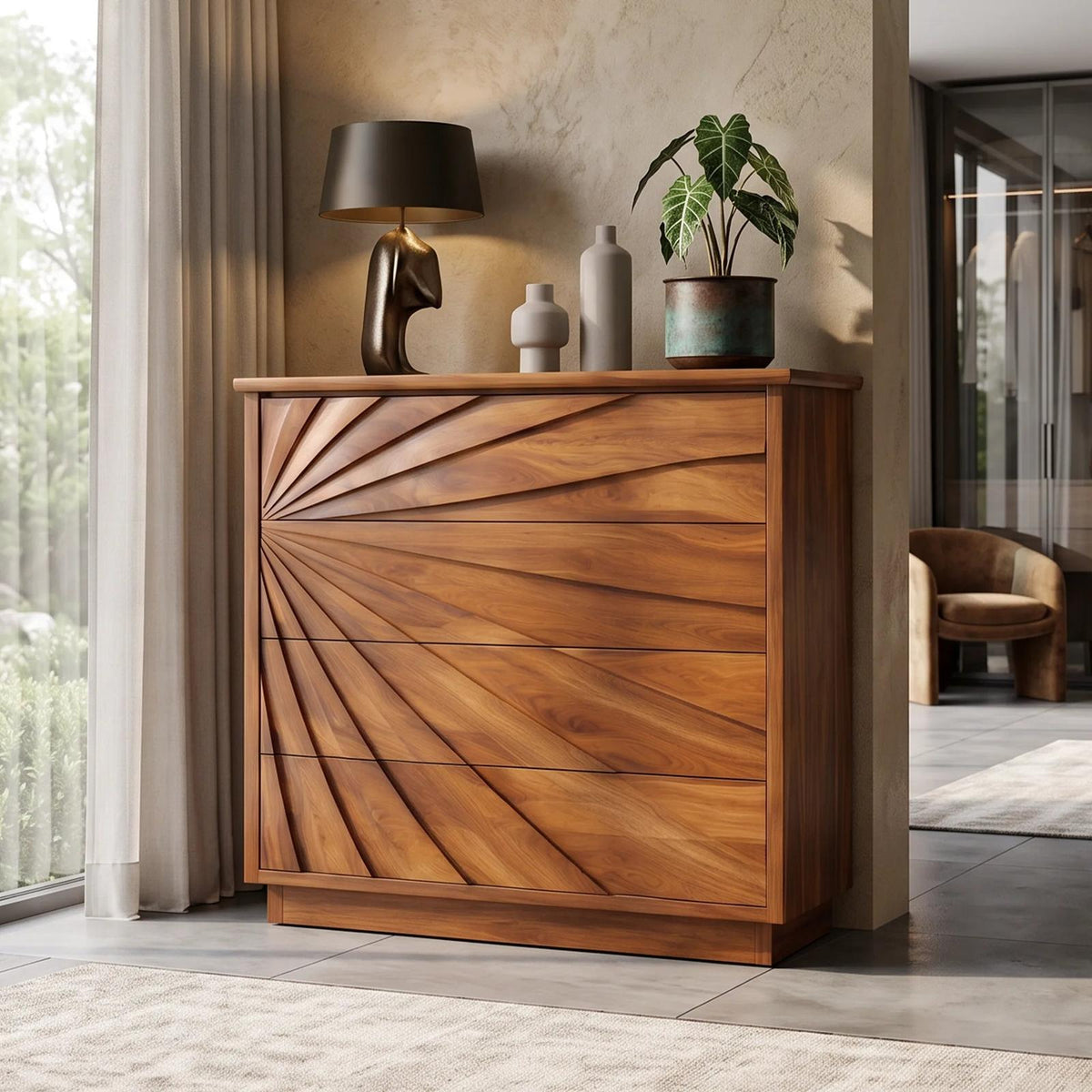 Organic Wave Nursery Dresser For Calm Baby Room SILDTTNDR014