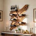 Rustic Wine Rack For Furniture Home Bar Wall Design