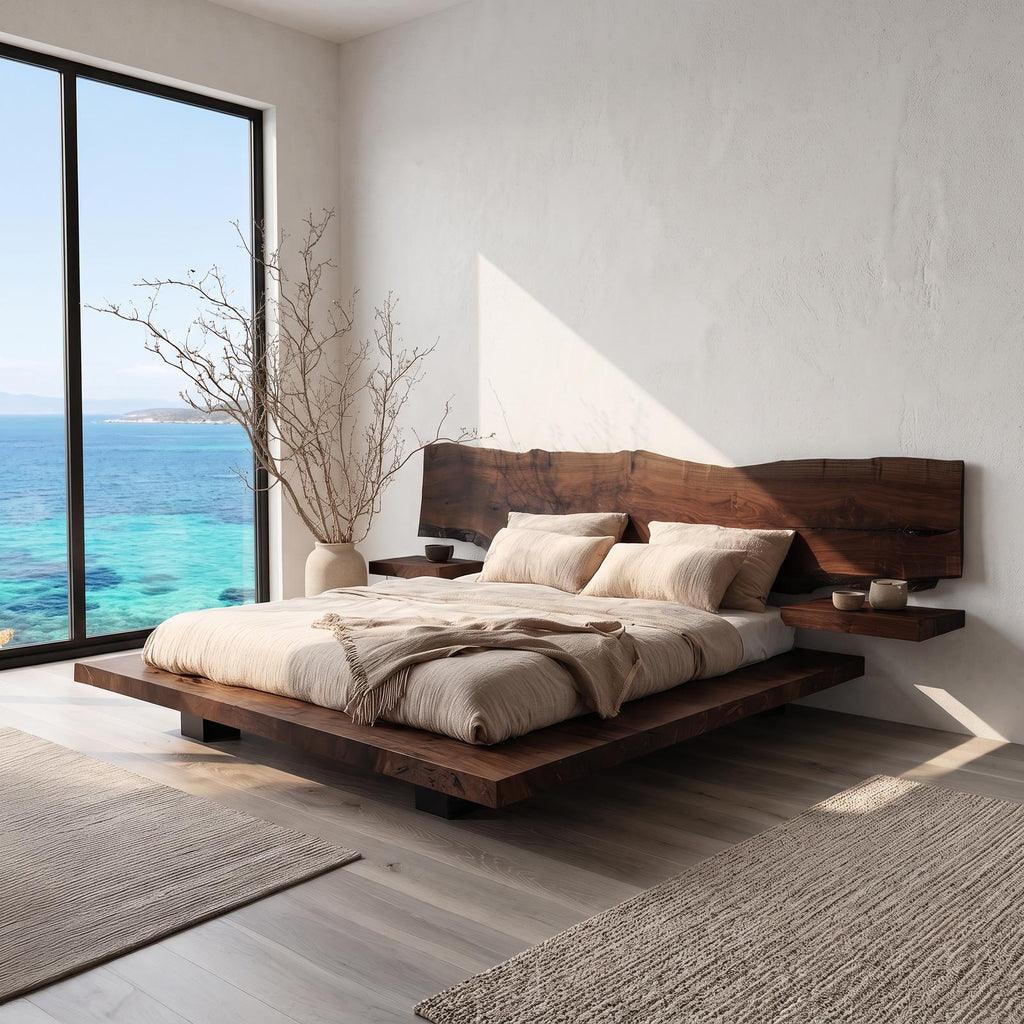 Rustic Bed Frame Farmhouse Bedroom SINLSAWB027