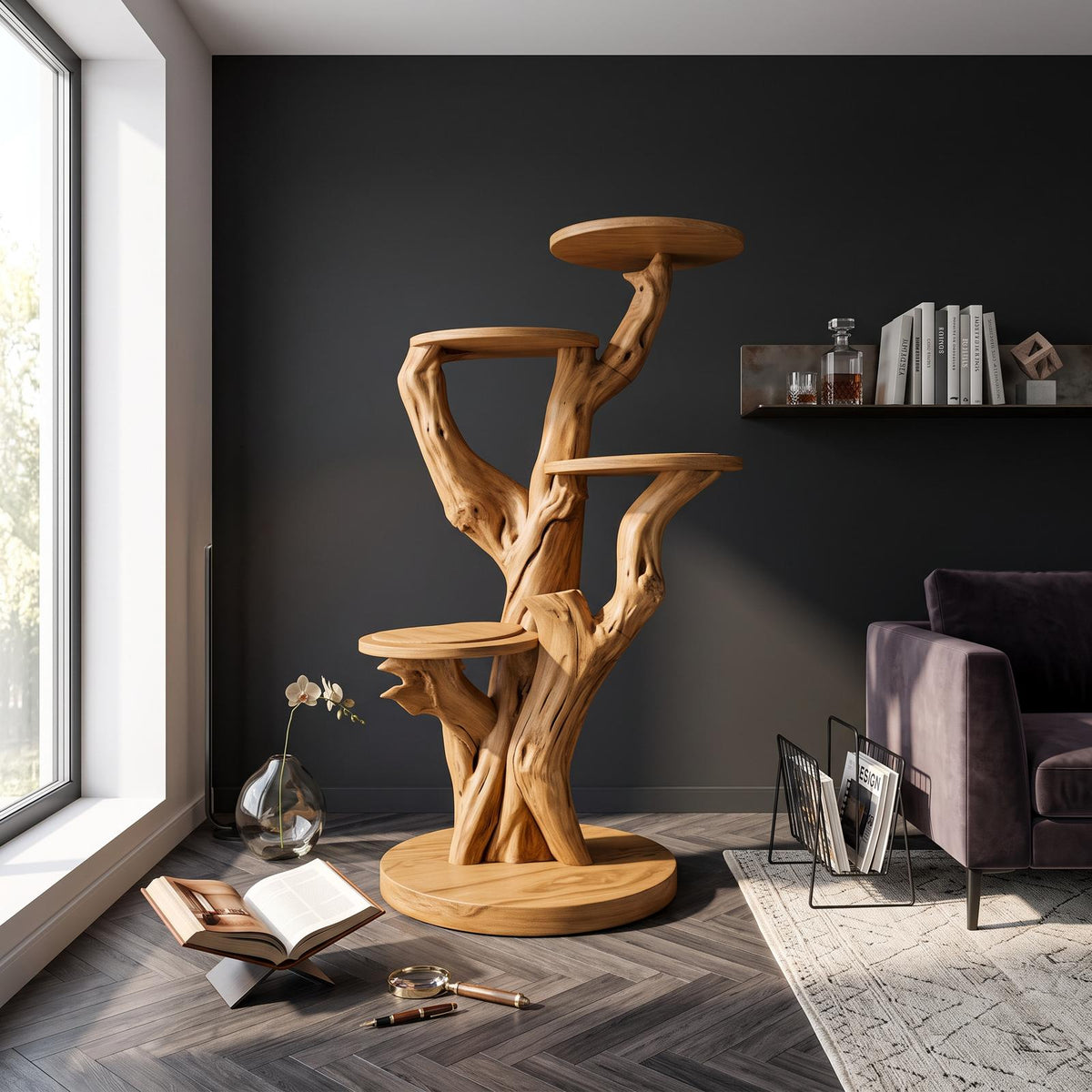 Rustic Cat Tree Tower Living Room And Morden House
