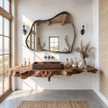 Mid Century Vanity In Solid Wood For Bathroom Decor SILDTTRBAS021