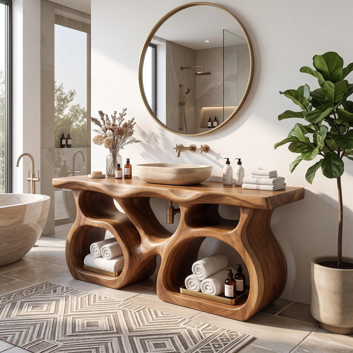 Mid Century Bathroom Sink Vanity Luxury Ensuite