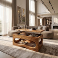 Organic Modern Lift Top Coffee Table Luxury Living Room