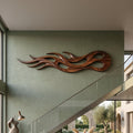 Modern Abstract Figure Wood Wall Art, Silhouette Art Panel Decor for Reception Area, Office Lobby and Lounge