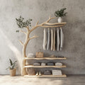 Solid Wood Entryway Coat Rack Driftwood Branch Coat Hanger