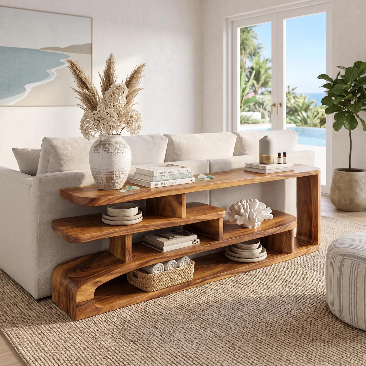Contemporary Layered Console Table For Modern Hallway SILDTTNCS169