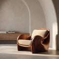 Elegant Natural Wood Chair For Modern Living Room RTTHHNCHR153