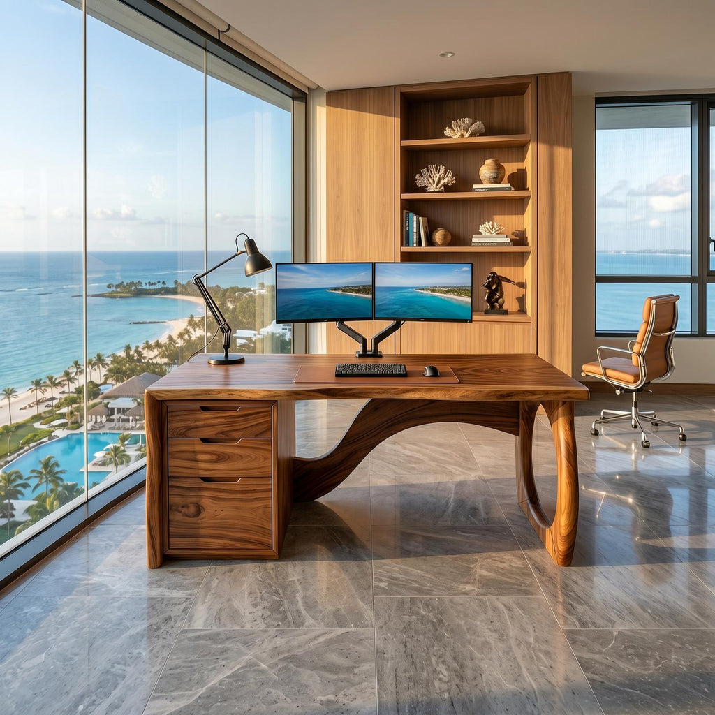 Contemporary Executive Desk Designer Workspace