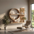 Scandinavian Japanese Wall Decor Shelf Living Room And Natural Room