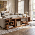 Minimalist Open Console Cabinet For Lounge Interior