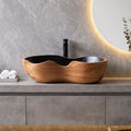 Mid Century Handcrafted Wood Wash Basin For Bathroom Use