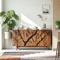 Contemporary Carved Sideboard Cabinet Entryway