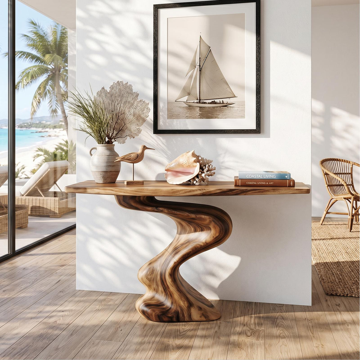 Handcrafted Modern Console Table Furniture Decor