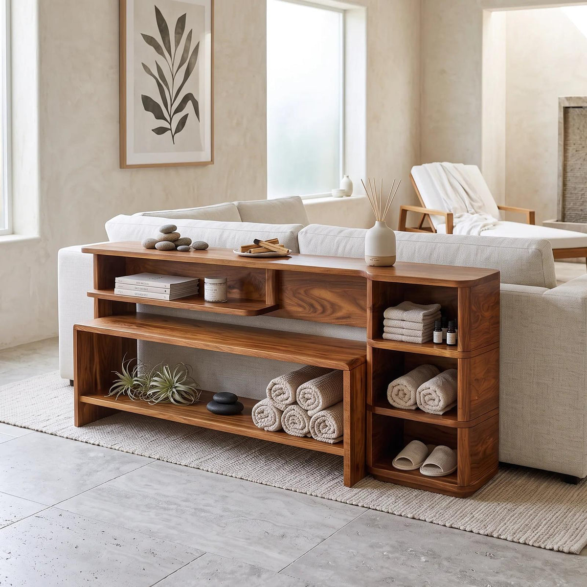 Minimalist Storage Console For Contemporary Living Room