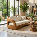 Tropical Modern Wooden Sofa For Resort Style Living Space