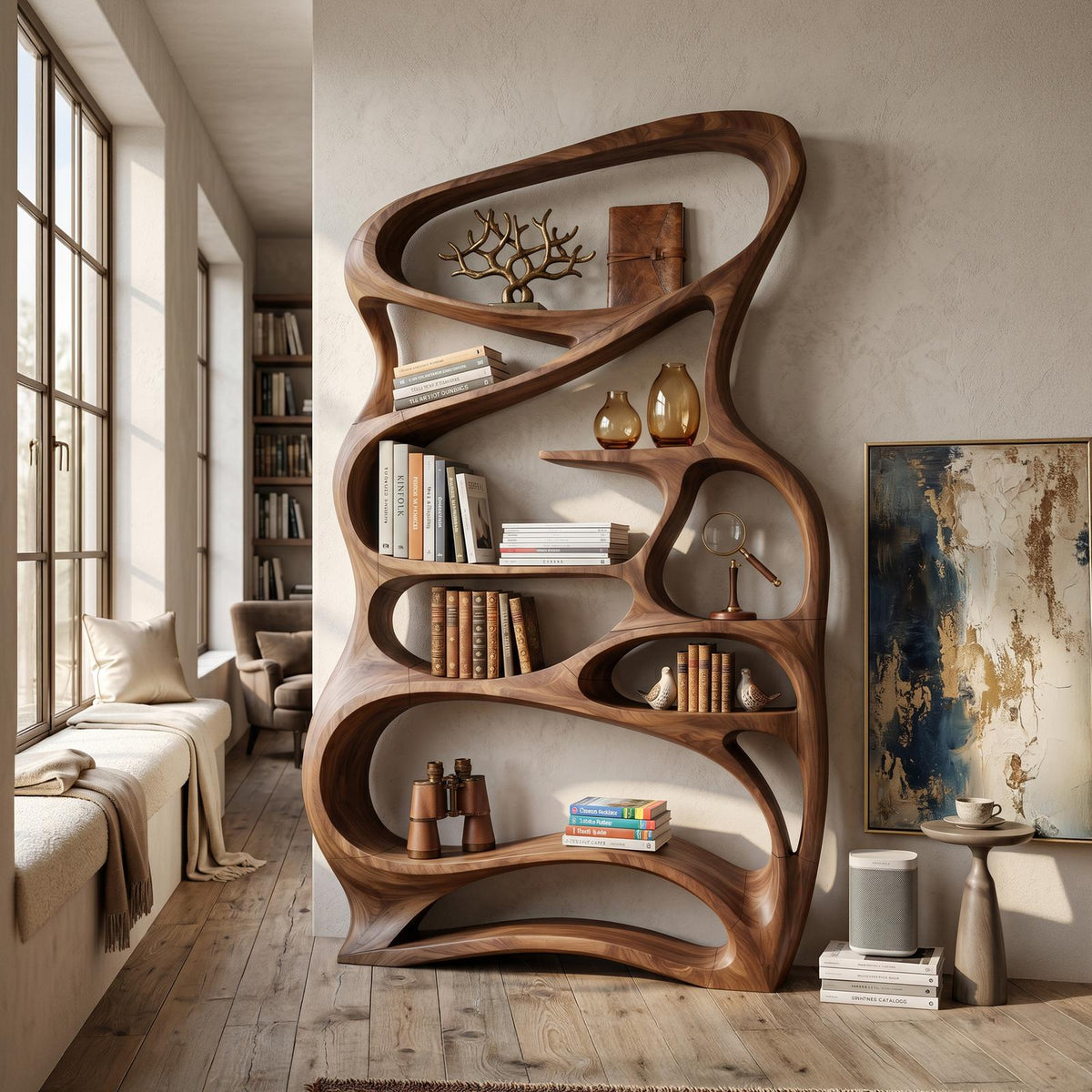 Contemporary Reading Shelf For Peaceful Reading Corner SILDTTNBS050