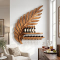 Industrial Wall Wine Rack For Loft Interior