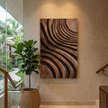Modern Layered Flow Wall Art For Living Room