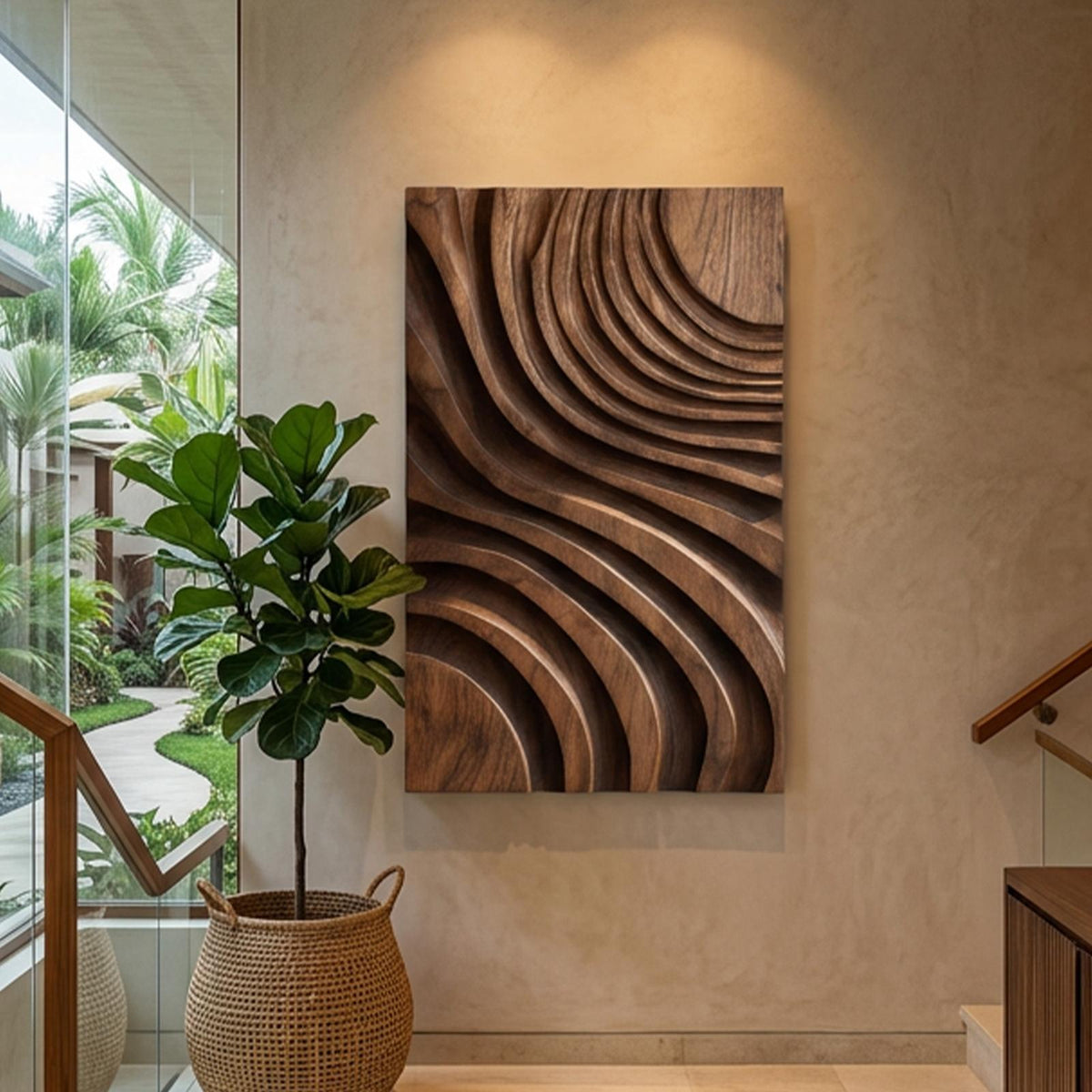 Modern Layered Flow Wall Art For Living Room SILDTTNWA165