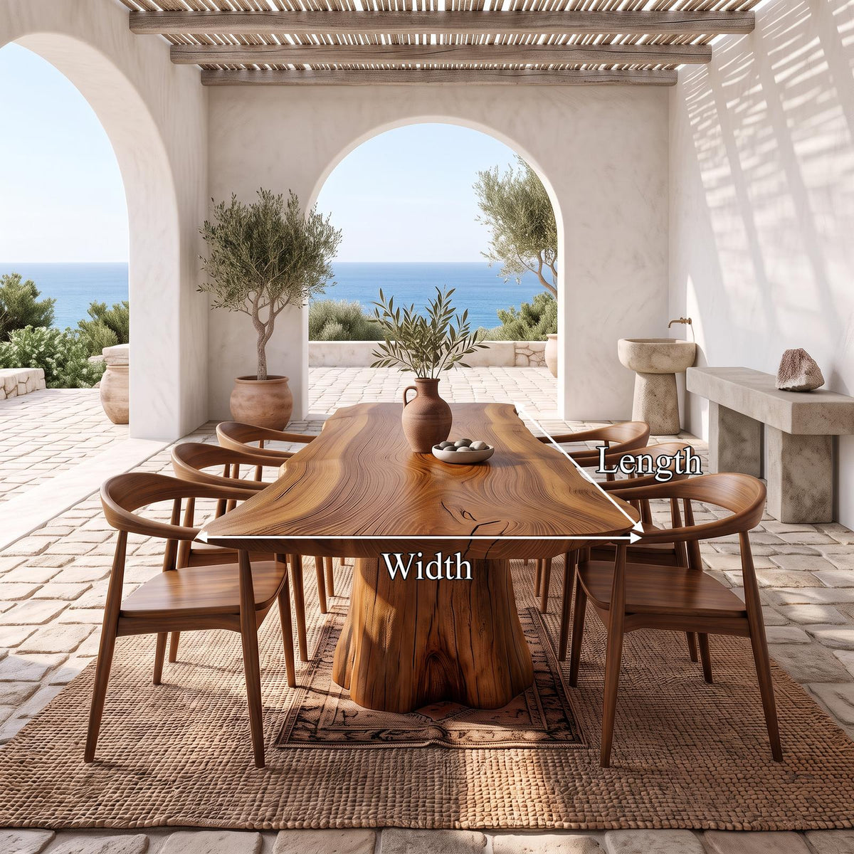 Rustic Dining Table For Dining Room Or Family Space