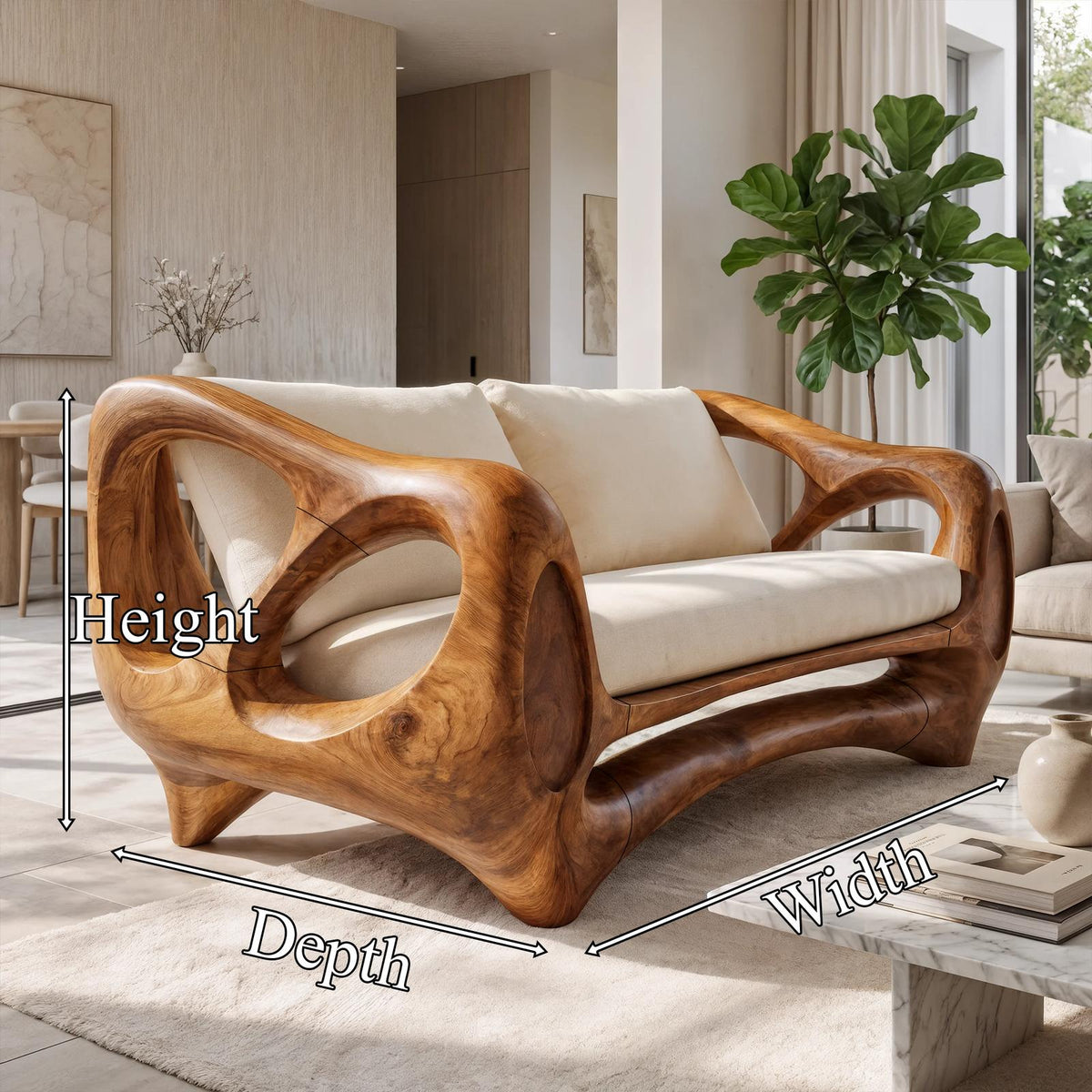 Minimalist Statement Sofa For Living Room And Family Room